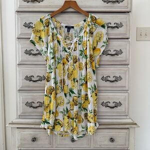 Chaps Lemon Italy Blouse Top